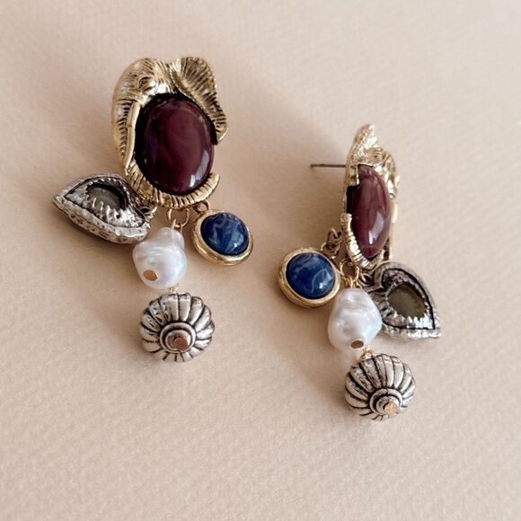 Boho earrings S820 - Picture 3 of 4